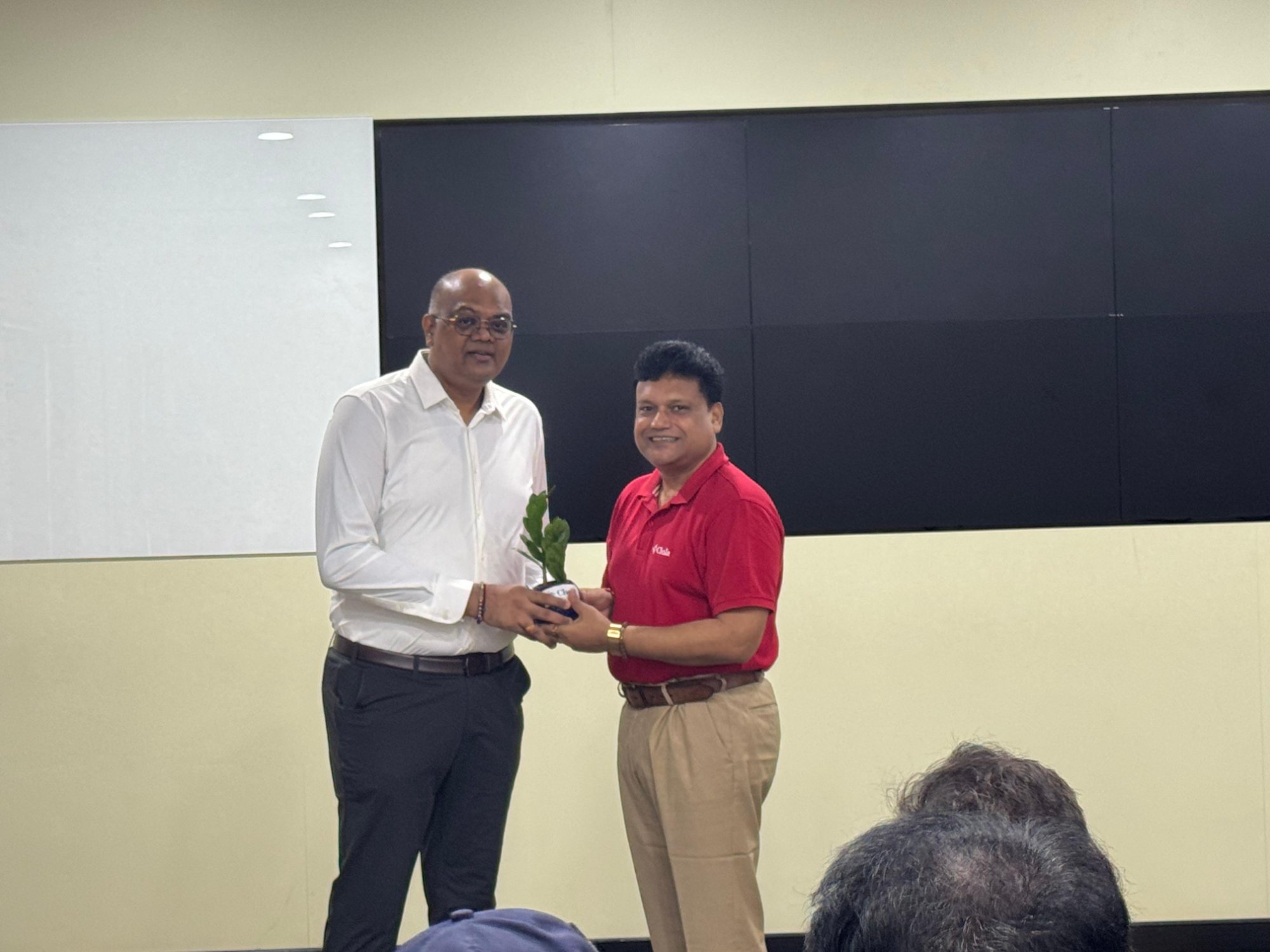 Felicitation at Cholamandalam training